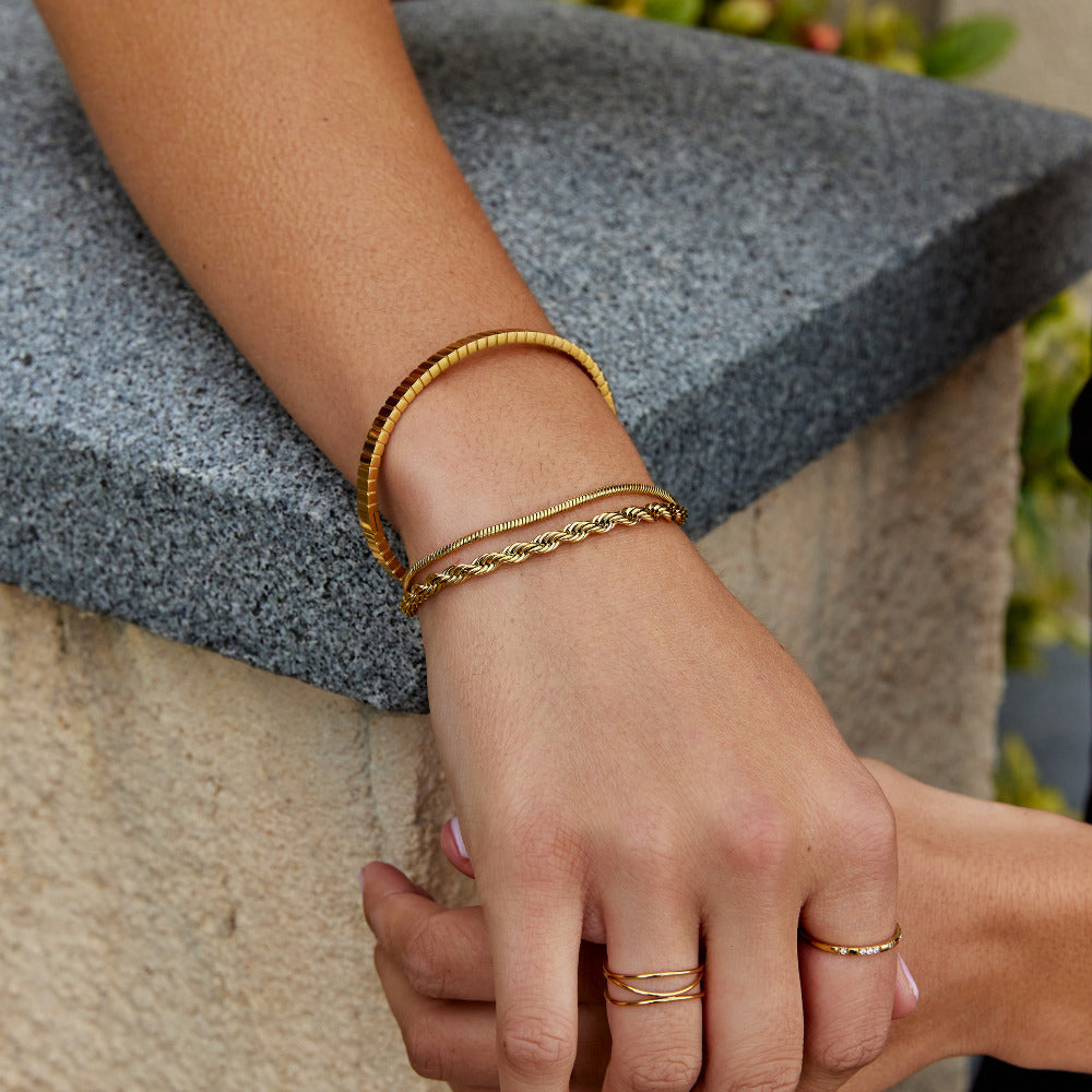 Twisted Leila Layered Bracelet