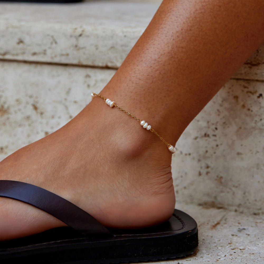 Alena Pearl Anklet